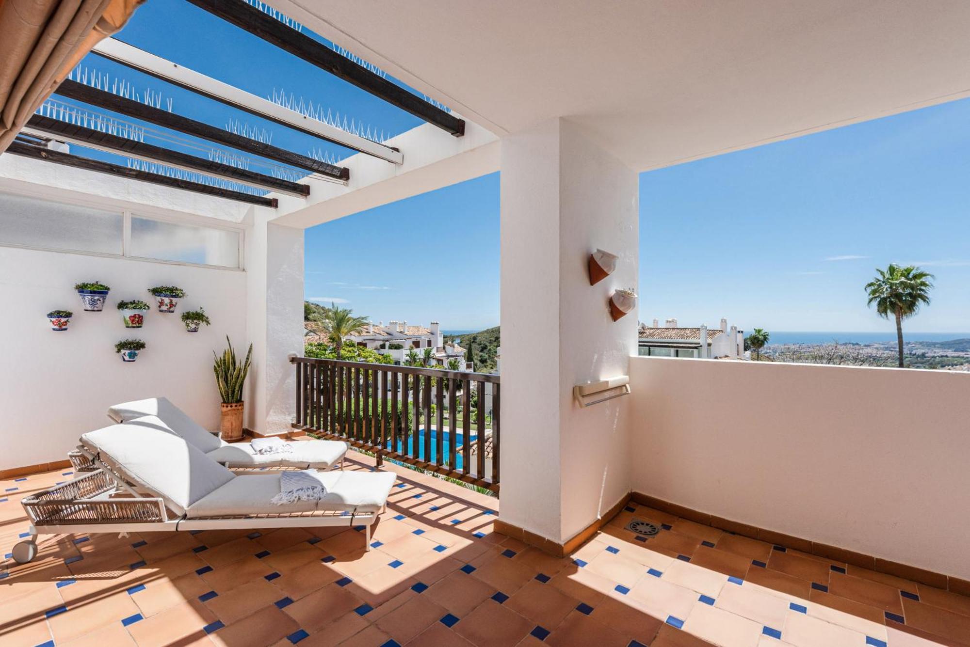 Incredible Apartment With Sea Views And Balcony Міхас Екстер'єр фото